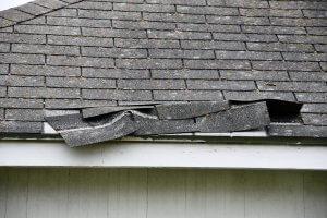 granule loss on roof as a result of hail damage